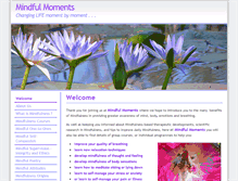 Tablet Screenshot of mindful-moments.co.uk